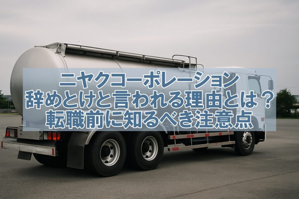 ニヤクコーポレーション　　やめとけ