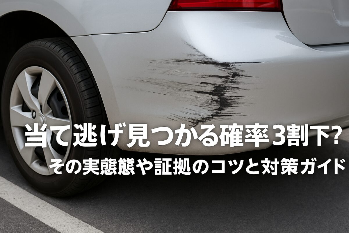 当て逃げ　見つかる確率